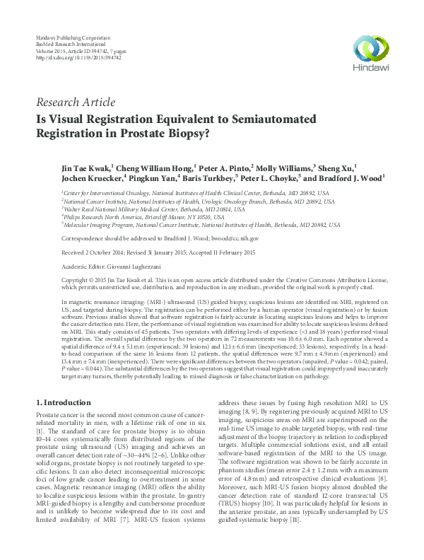 (PDF) Is visual registration equivalent to semiautomated registration ...