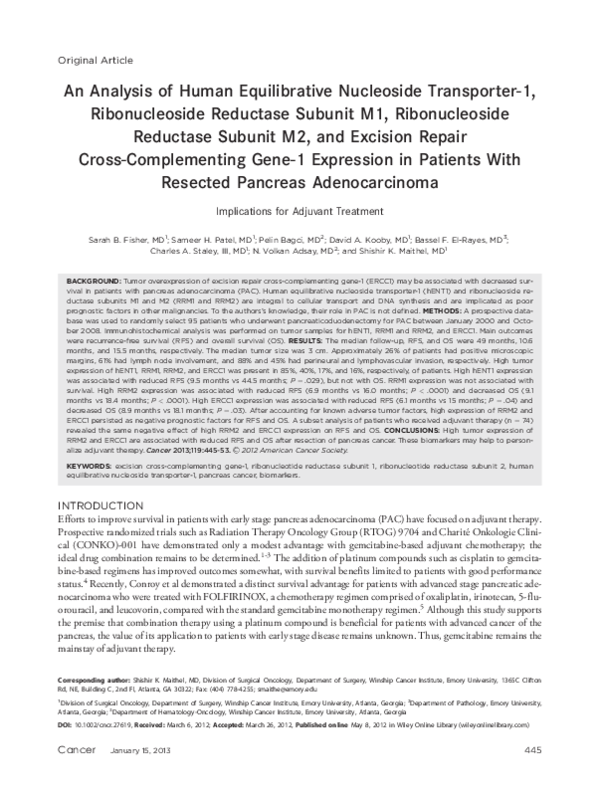 (PDF) An analysis of human equilibrative nucleoside transporter-1 ...