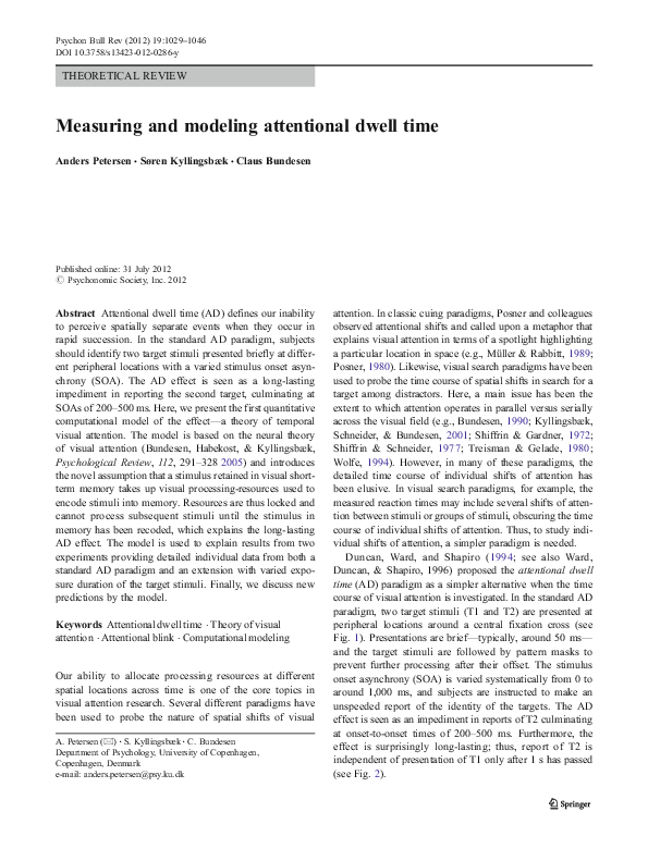 Posterior attentional system image