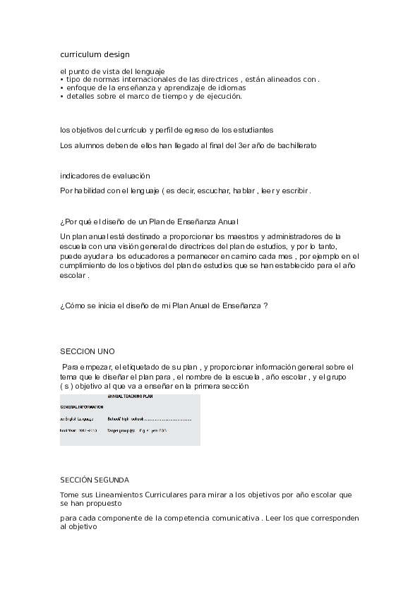 (DOC) Curriculum design