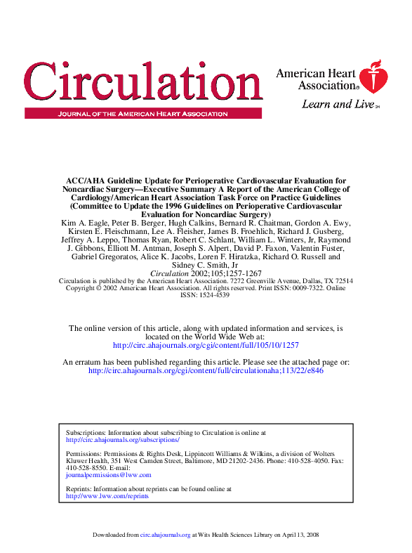 (PDF) ACC/AHA Guideline Update for Perioperative Cardiovascular ...