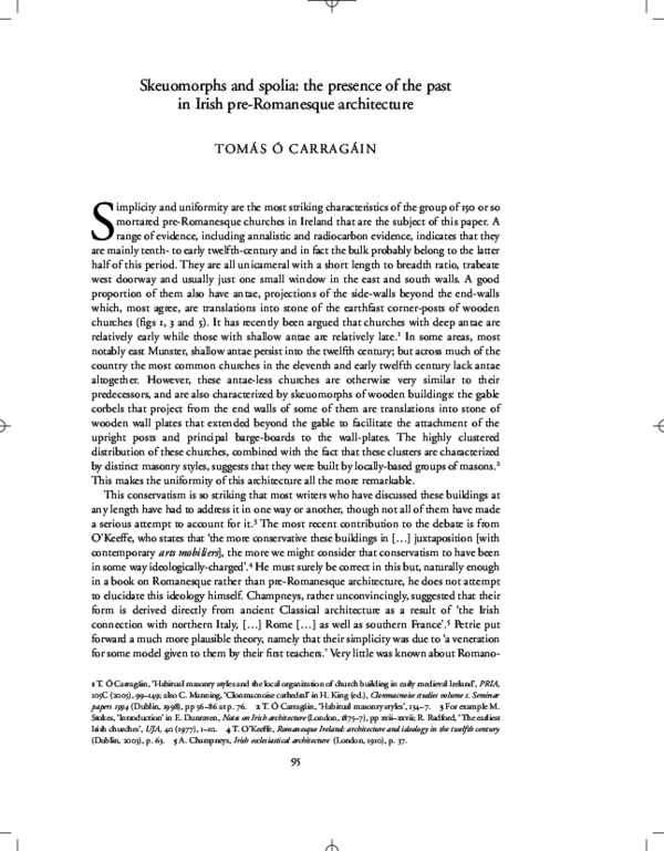 'Skeuomorphs and Spolia' in R. Moss ed. Making and Meaning in Insular Art 2007