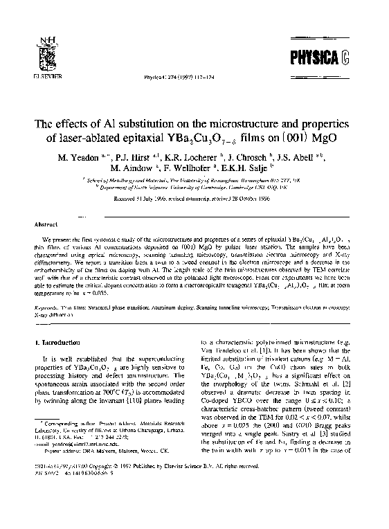 (PDF) The effects of Al substitution on the microstructure and ...
