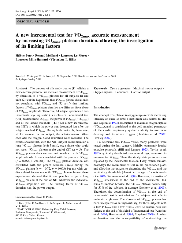 Essay on vo2max image