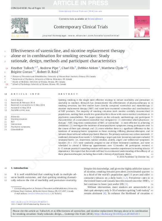 (PDF) Flexible and extended dosing of nicotine replacement therapy or ...