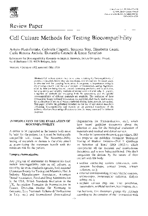 (PDF) Cell culture methods for testing Elisabetta Cenni Academia.edu