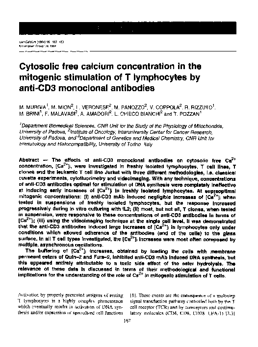 (PDF) Cytosolic free calcium concentration in the mitogenic stimulation ...