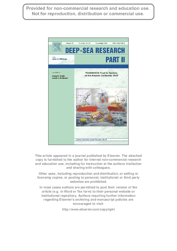 (PDF) Temporal changes in benthic megafaunal abundance and composition ...