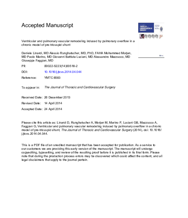 (PDF) Ventricular and pulmonary vascular remodeling induced by ...