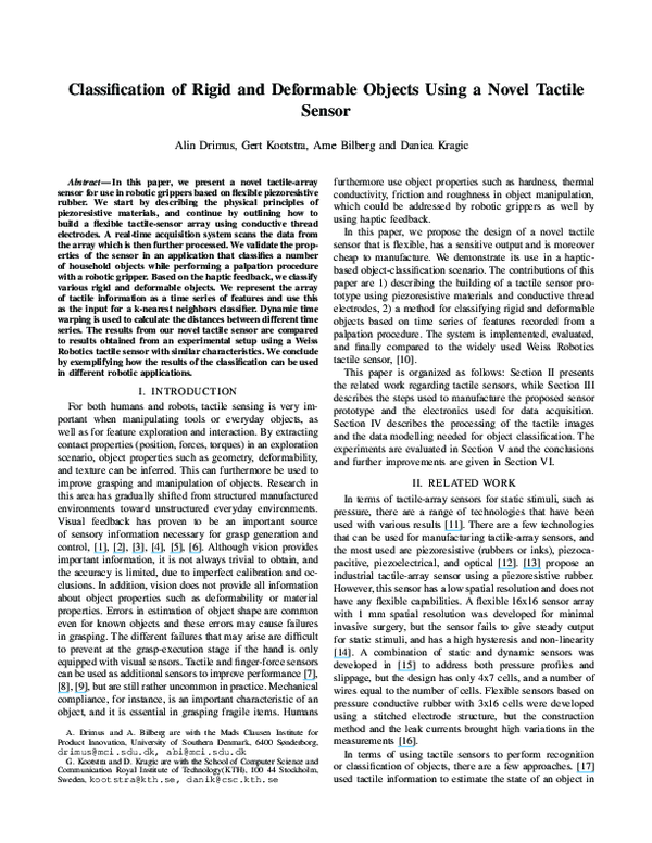 (PDF) Classification of rigid and deformable objects using a novel ...