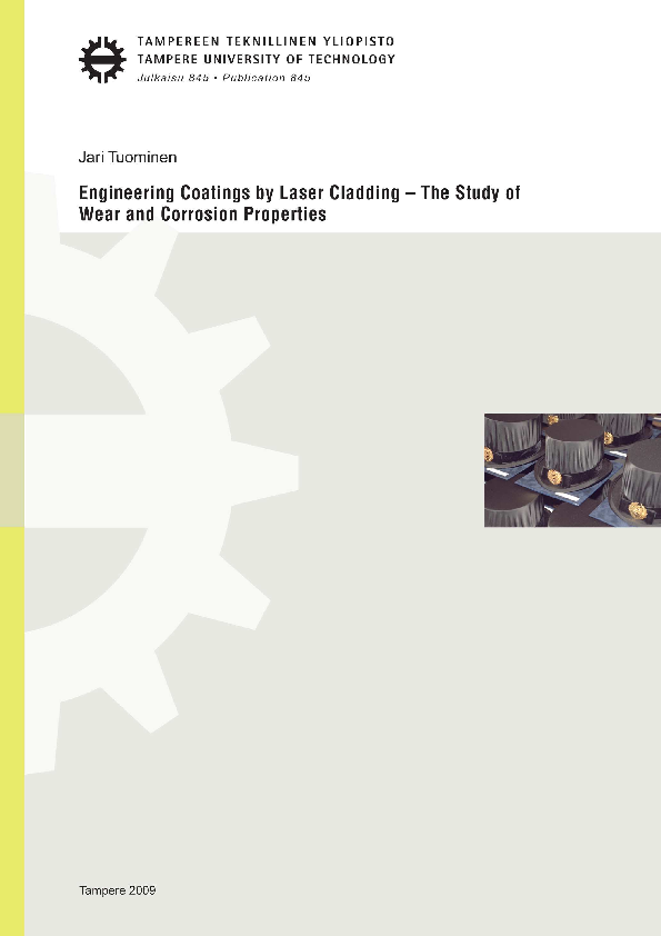 lalala PDF) Engineering Coatings by Laser Cladding - The Study of