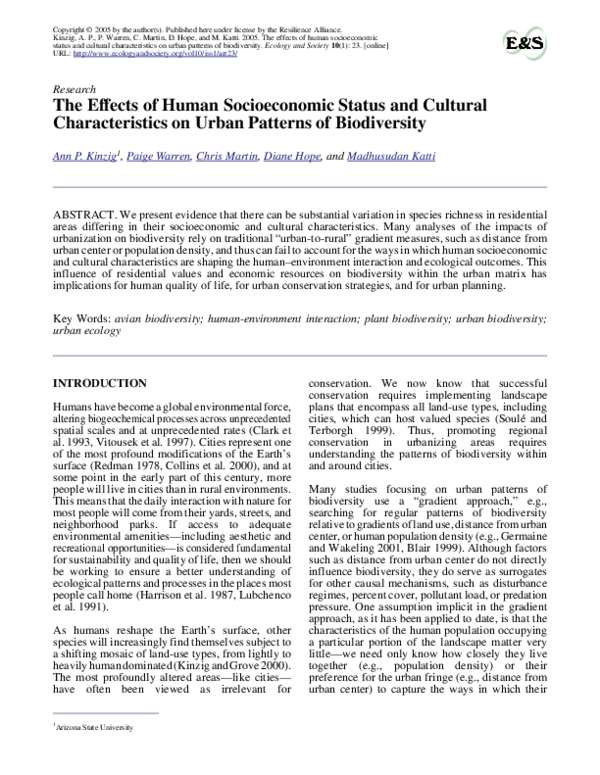 (PDF) … effects of human socioeconomic status and cultural ...