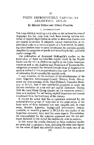 (PDF) Fixed Reproducible Capital in Argentina, 1935-55