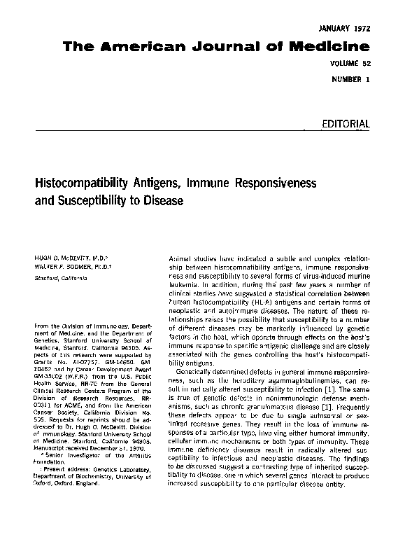 (PDF) antigens, immune responsiveness and