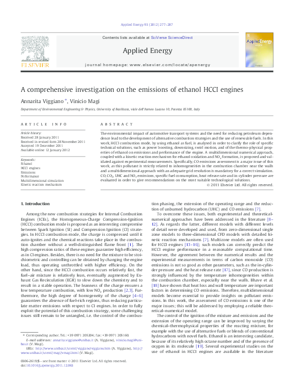 (PDF) A comprehensive investigation on the emissions of ethanol HCCI ...