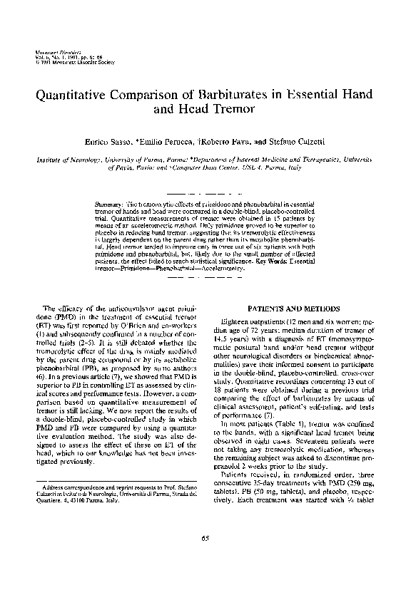 (PDF) Quantitative comparison of barbiturates in essential hand and ...
