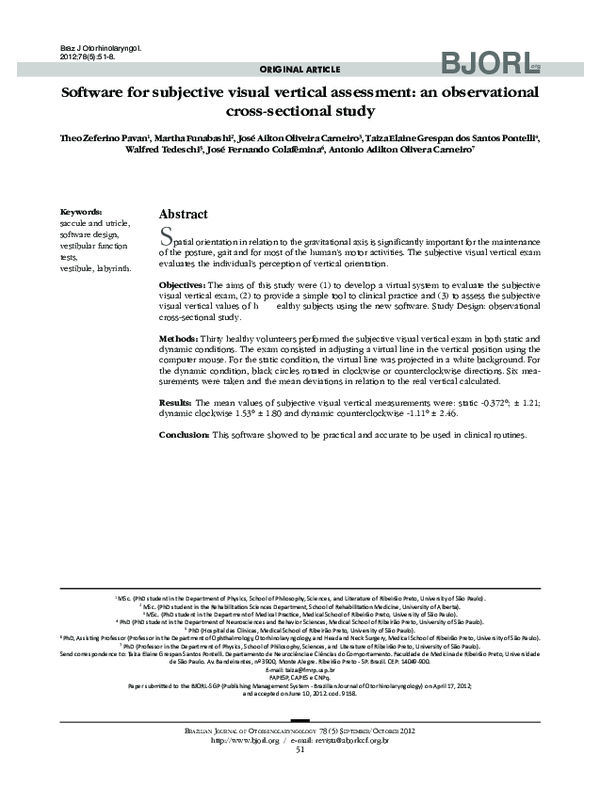  pdf software for subjective visual vertical assessment an