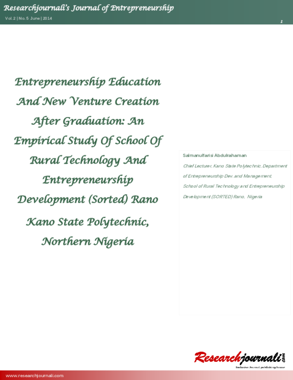 New venture creation in entrepreneurship image