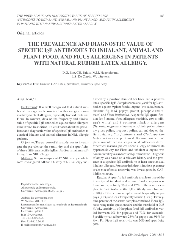 (PDF) Jackfruit Anaphylaxis in a Latex Allergic NonHealthcare Worker Robert Hostoffer