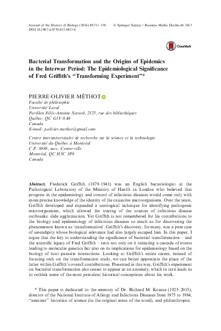 Frederick griffith 1928 experiment picture