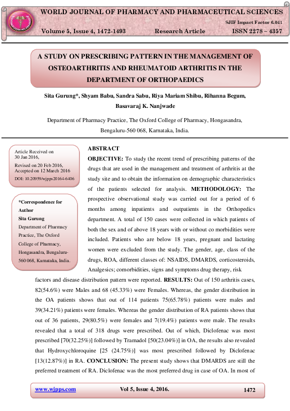 Latest research on osteoarthritis picture