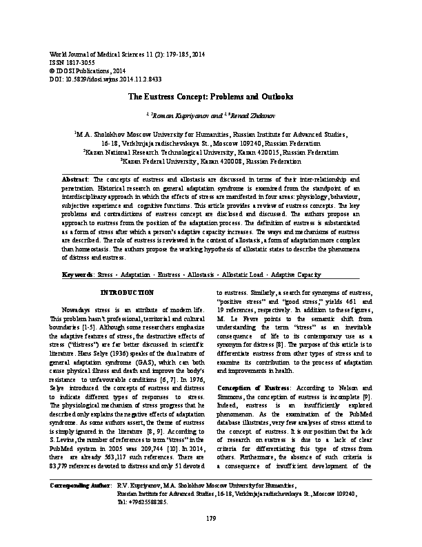 Eustress example sentence picture