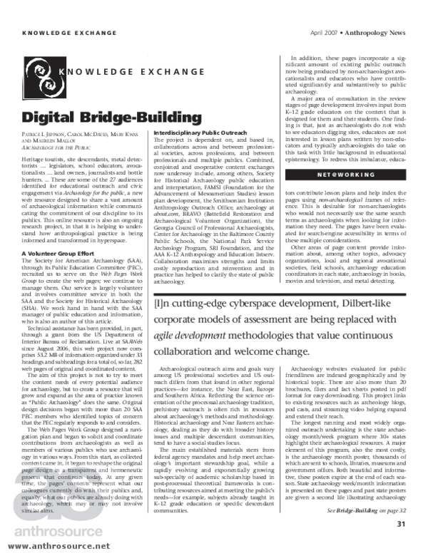 (PDF) Digital BridgeBuilding Patrice L Jeppson and Maureen Malloy