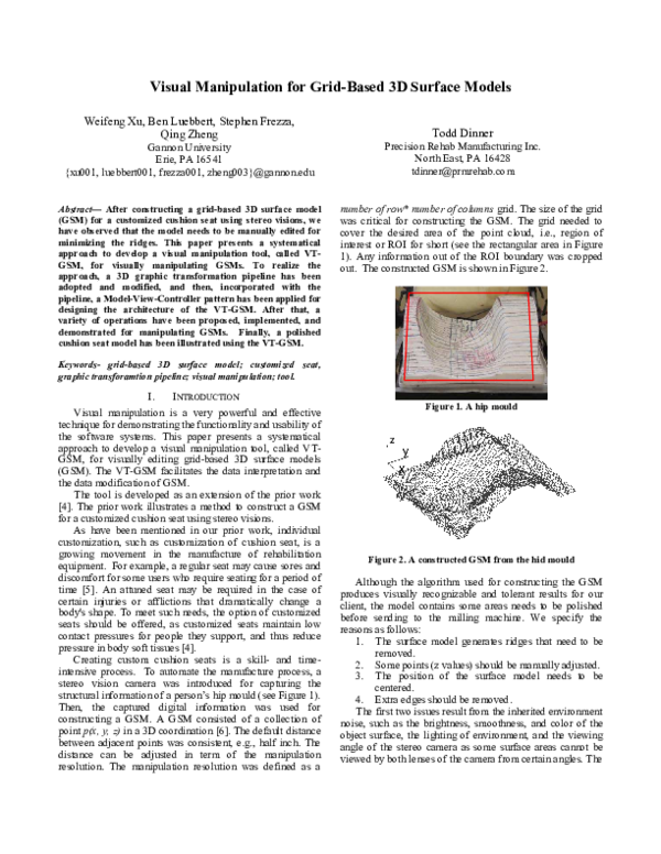 (PDF) Visual manipulation for grid-based 3D surface models