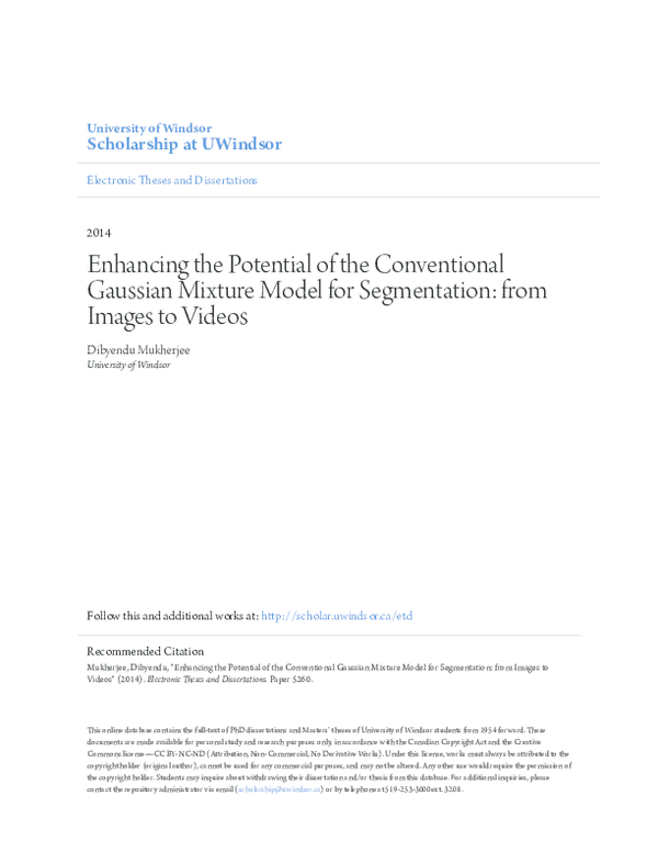 (PDF) Enhancing the Potential of the Conventional Gaussian Mixture ...