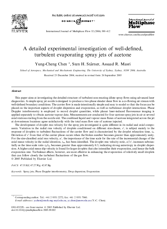 (PDF) A detailed experimental investigation of welldefined, turbulent