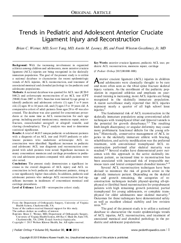 Acl injury essay picture