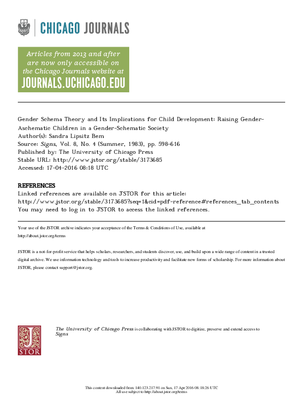 child development schema theory