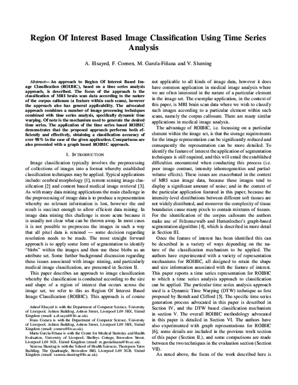 (PDF) Region of Interest Based Image Classification using time series ...