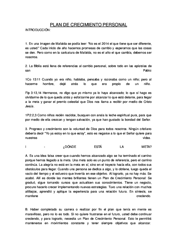 (DOC) PLAN DE CRECIMIENTO PERSONAL