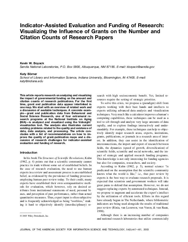 How to find indicators in research picture