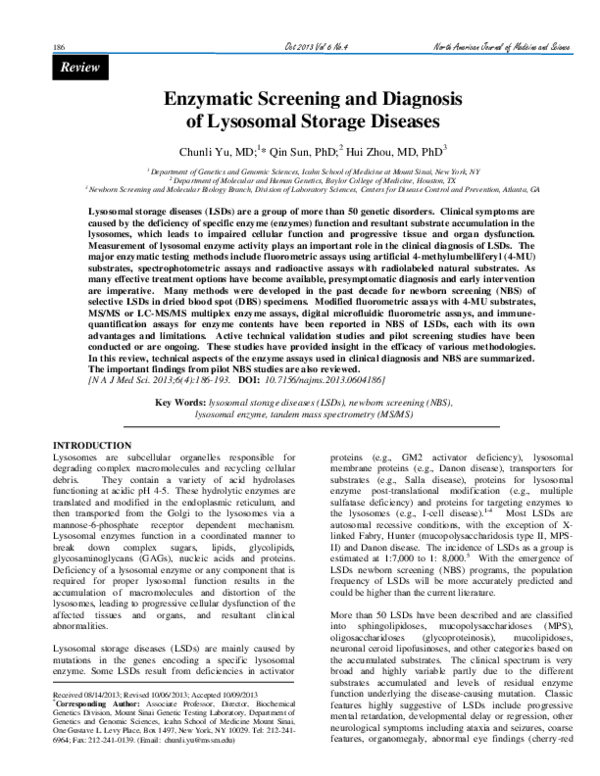 Lysosomal Storage Disease Test Dandk Organizer