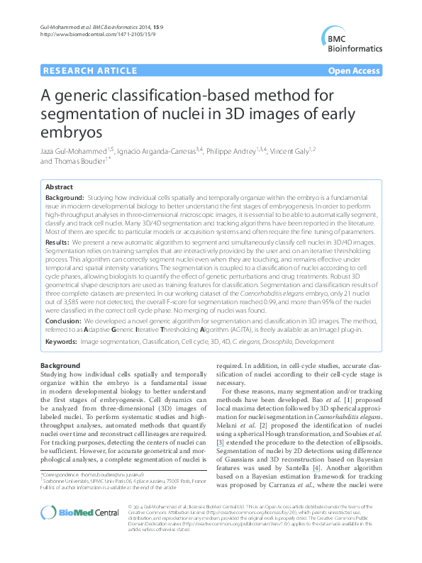 (PDF) A generic classification-based method for segmentation of nuclei ...