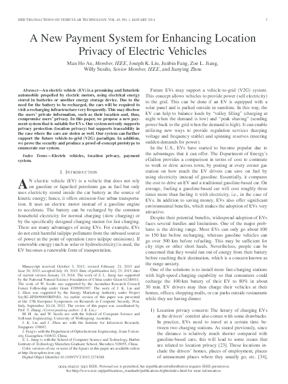 (PDF) A New Payment System for Enhancing Location Privacy of Electric ...