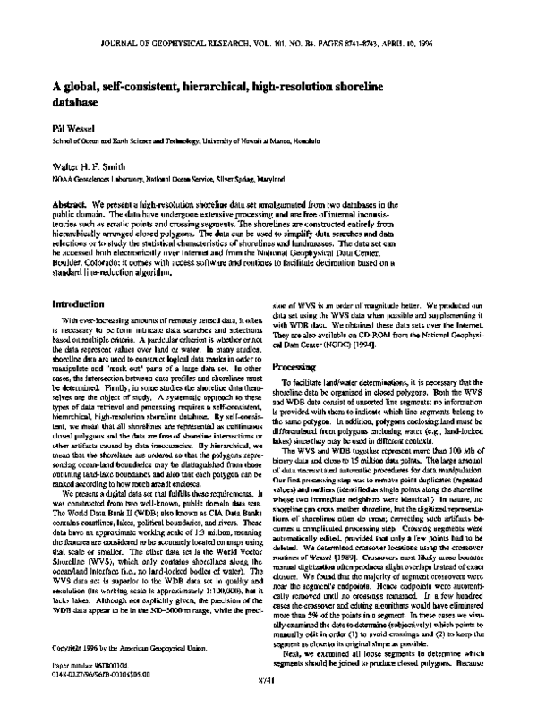 (PDF) A global, self-consistent, hierarchical, high-resolution ...
