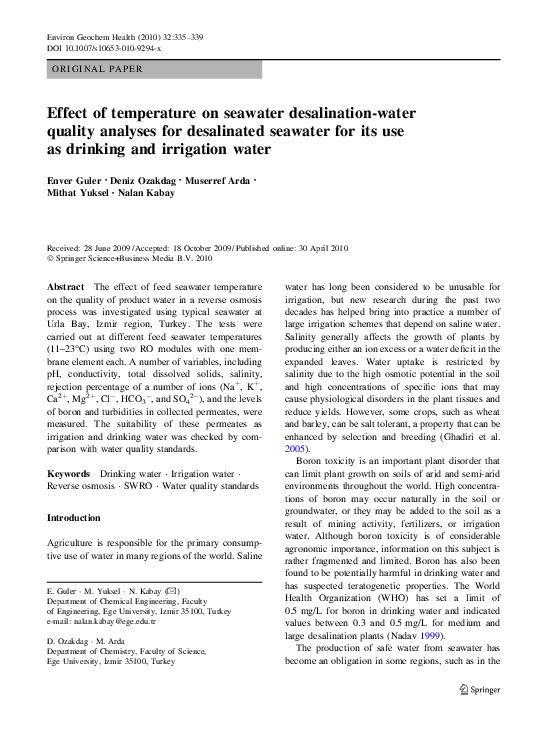 Seawater to drinking water machine image