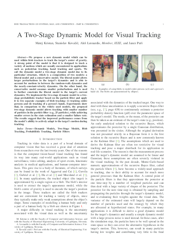 (PDF) A Two-Stage Dynamic Model for Visual Tracking