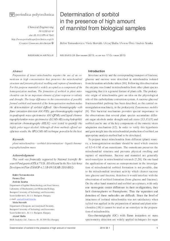 Sorbitol research paper picture