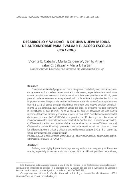 (PDF) Development and validation of a new self-report assessment ...