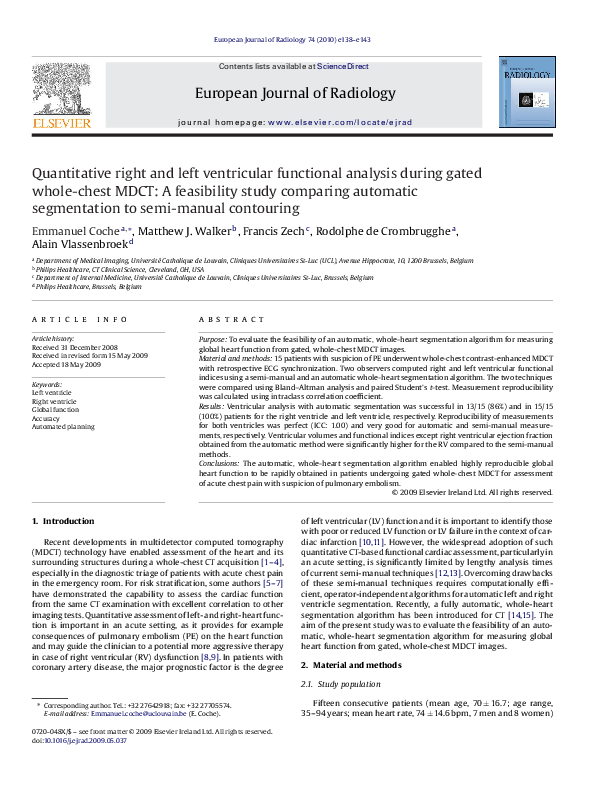 (PDF) Quantitative right and left ventricular functional analysis ...