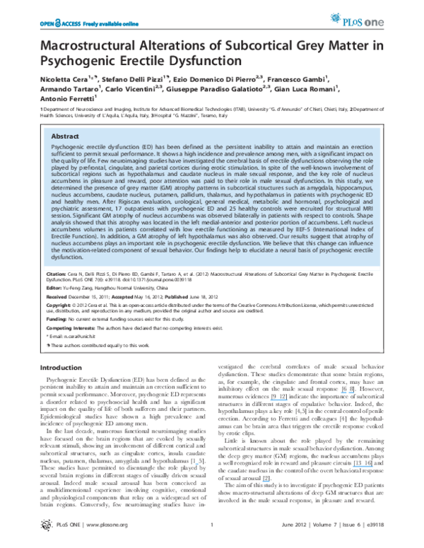 (PDF) Macrostructural Alterations of Subcortical Grey Matter in ...