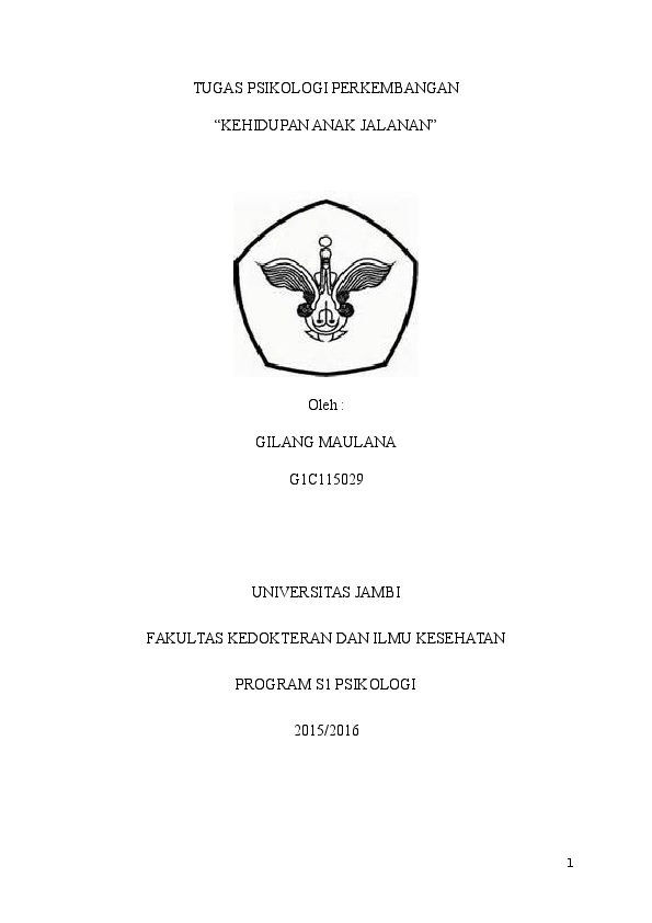 (DOC) TUGAS MAKALAH PSIKOLOGI PERKEMBANGAN KEHIDUPAN