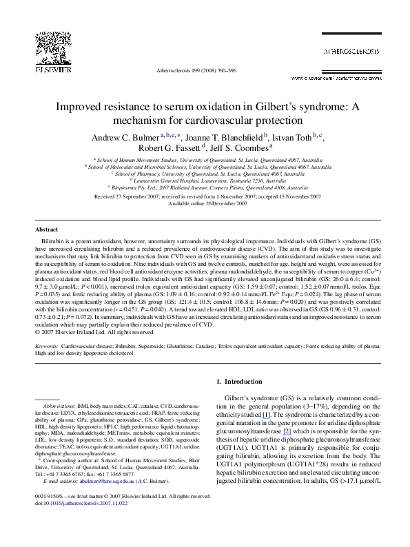 Gilbert syndrome diagnosis image