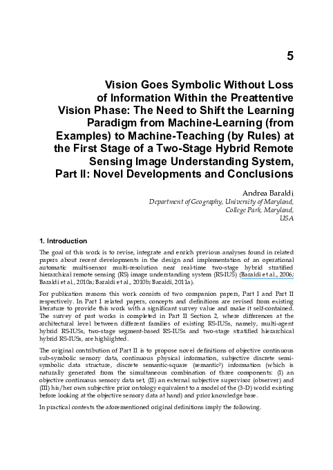 (PDF) Vision goes symbolic without loss of information within the ...