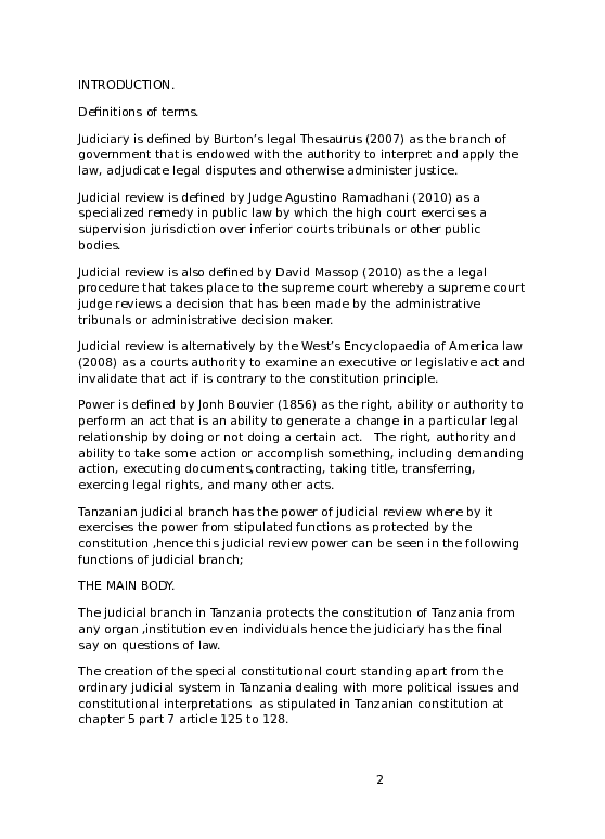 power of the judicial branch