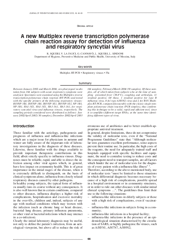 (PDF) A new Multiplex reverse transcription polymerase chain reaction ...
